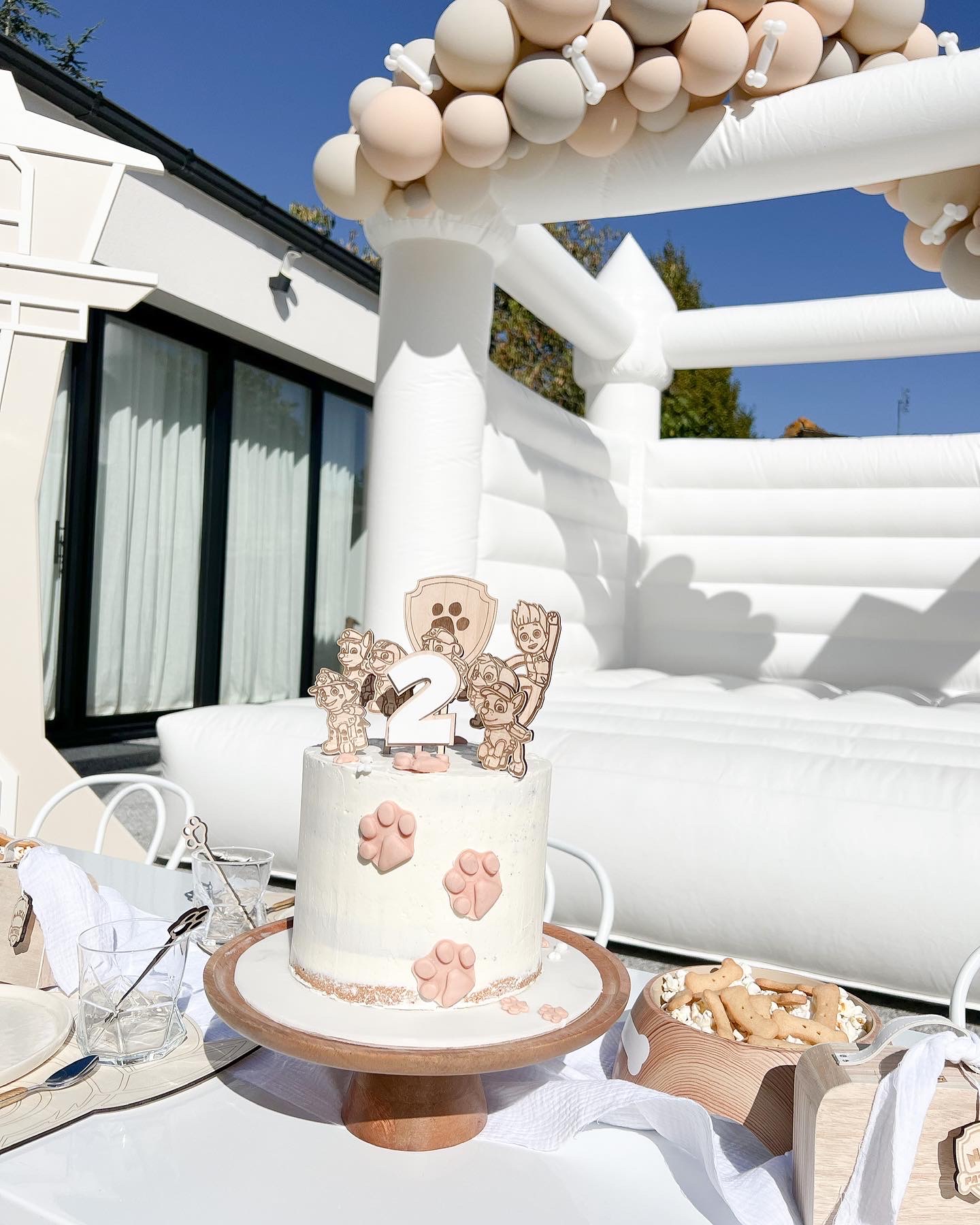 Set Déco Gâteau Bois XFSRG - 23 Pièces Baby Shower - Topper Oh Baby, Poissons, Empreintes, Cœur, Tétine